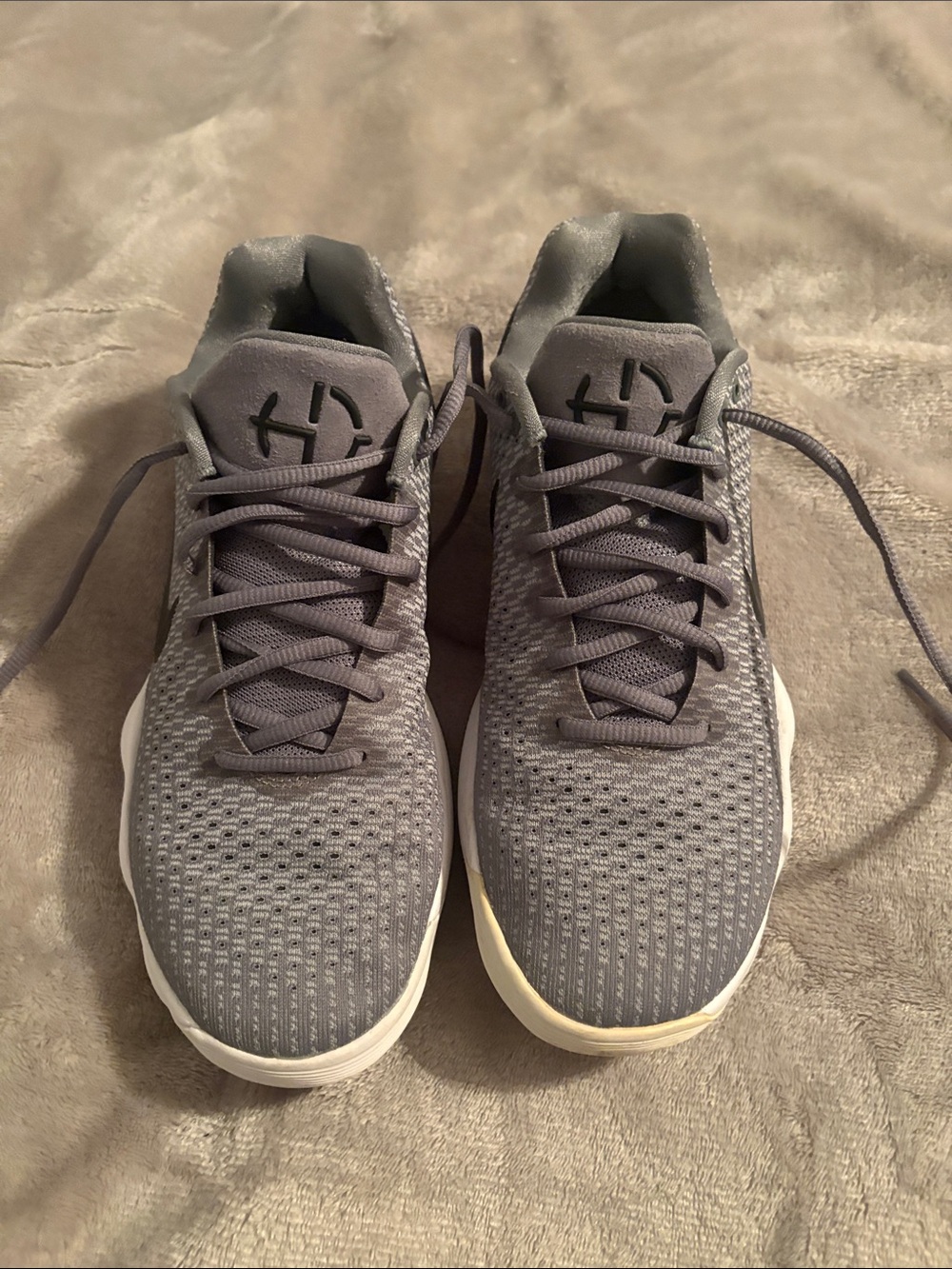 Nike Gray Athletic Sneakers with Black Logo